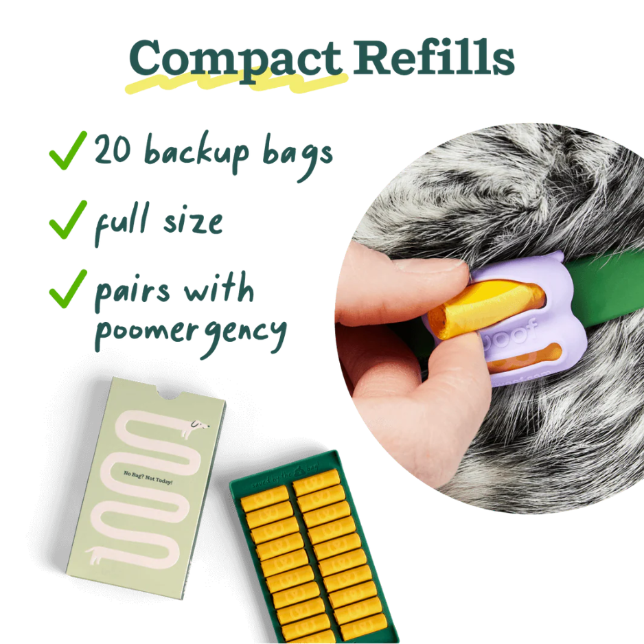 Pet grooming product with text highlighting features on a white background