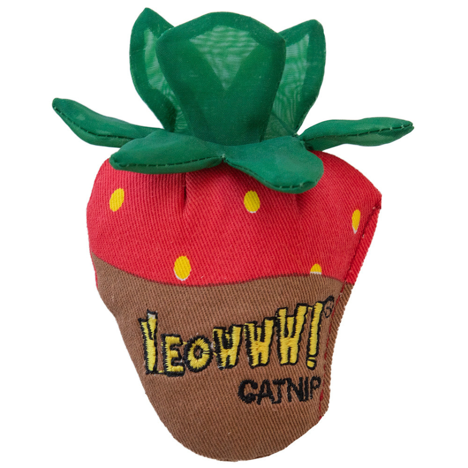 Yeowww! Chocolate Strawberry Catnip Filled Plush Cat Toy