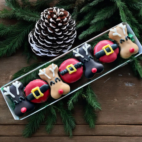 YumYum4Dogs Santas Helpers Mini Bones Dog Treats Gift Box