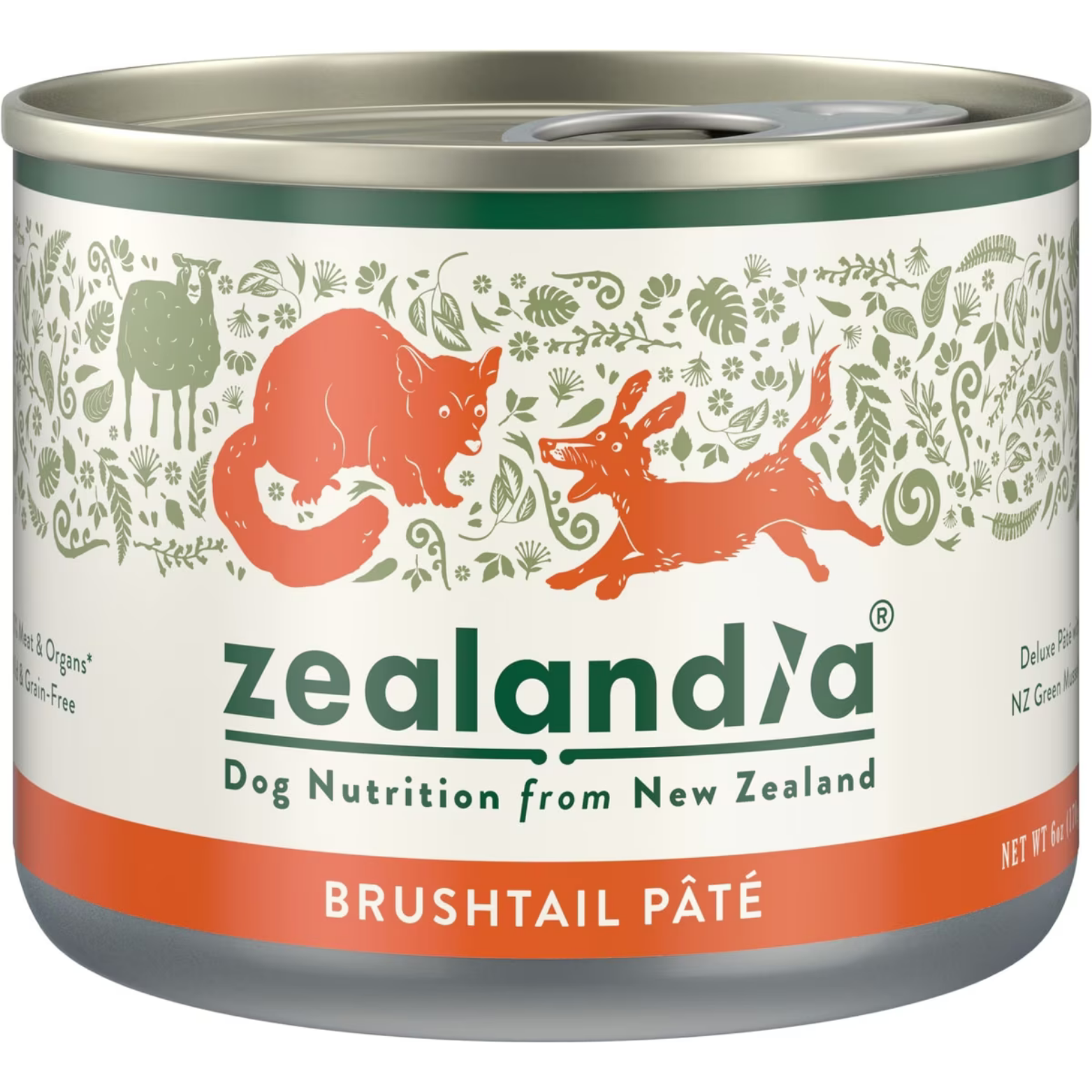 Zealandia Grain-Free Brushtail Pate Canned Dog Food, 6 oz