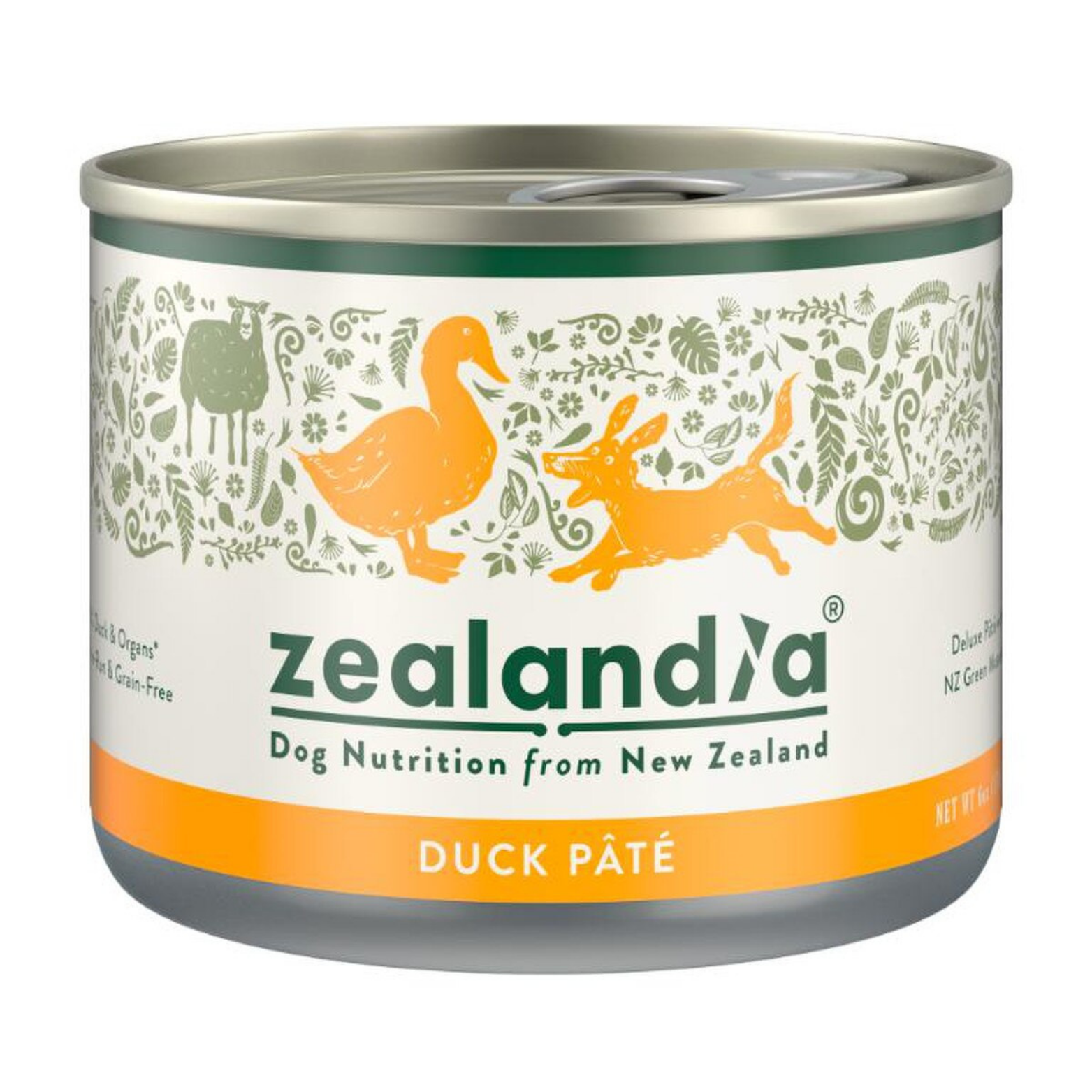 Zealandia Grain-Free Duck Pate Canned Dog Food, 6 oz
