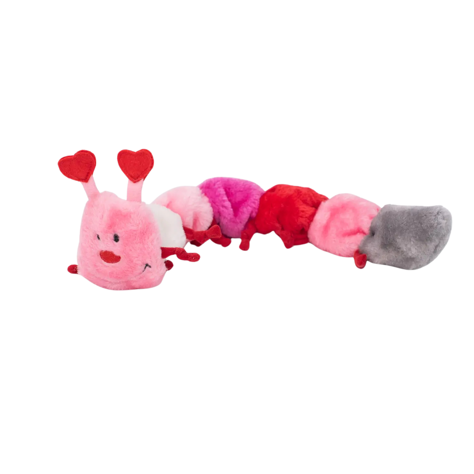 ZippyPaws Valentine's Caterpillar Dog Toy, Large