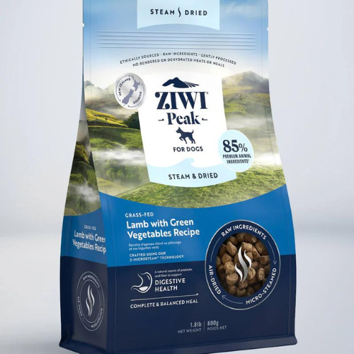 ZiwiPeak Lamb with Green Vegetables Steam & Dried Dog Food