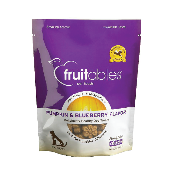 Fruitables Pumpkin & Blueberry Flavor Crunchy Dog Treats 7oz - Mutts & Co.