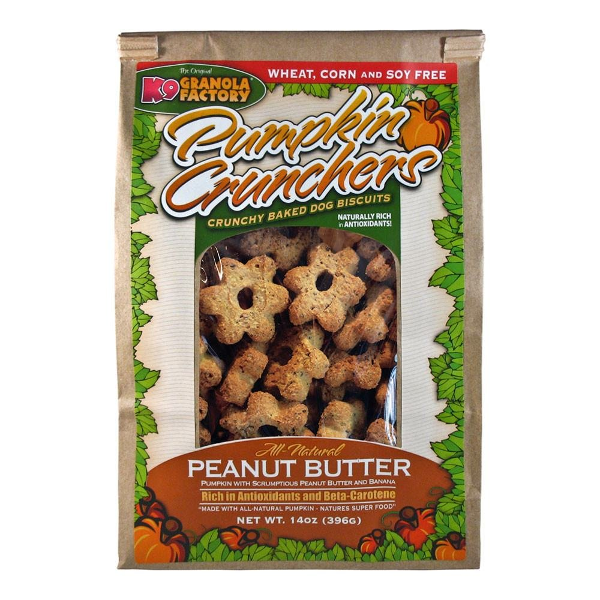 K9 Granola Factory Pumpkin Crunchers Peanut Butter Banana 14oz - Mutts & Co.