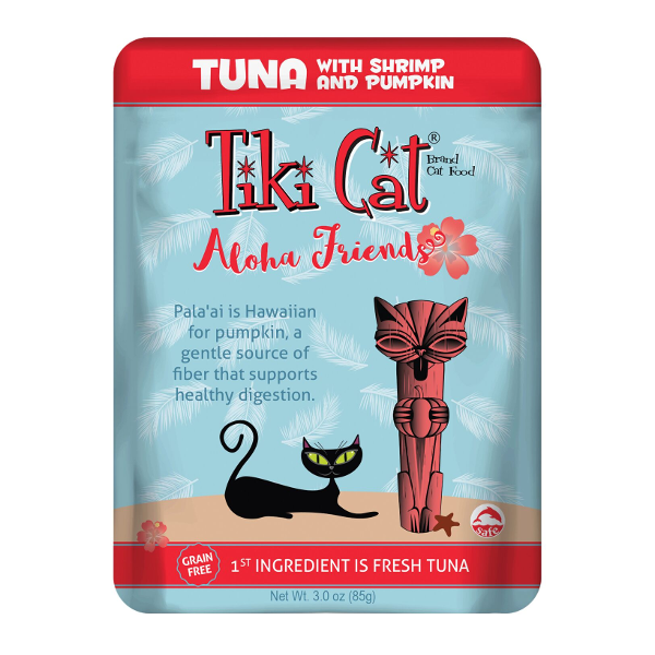 Tiki Cat Aloha Friends Tuna with Shrimp Cat Food Pouches 3oz - Mutts & Co.