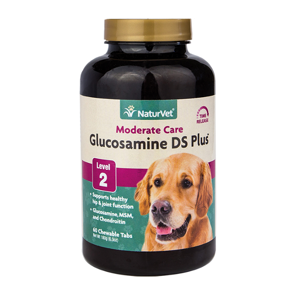 NaturVet Moderate Care Glucosamine DS Level 2 Max Formula Dog & Cat Tablets - Mutts & Co.