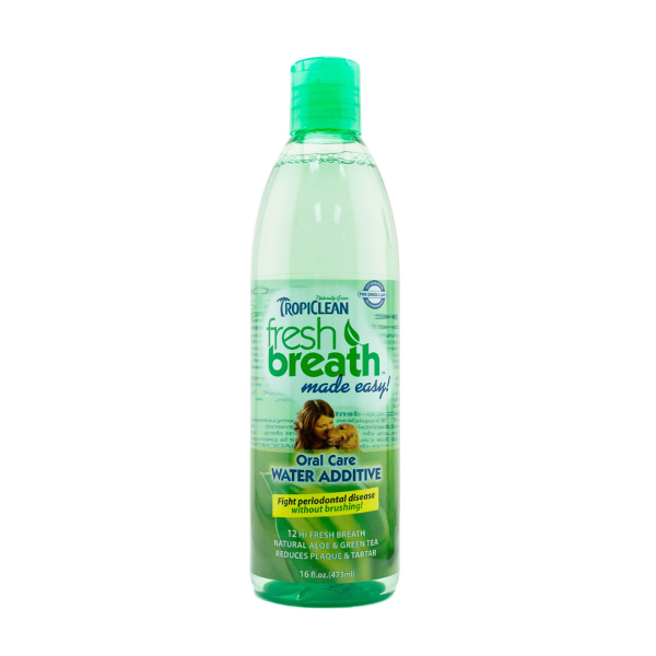 TropiClean Fresh Breath Water Additive For Dogs 16oz - Mutts & Co.