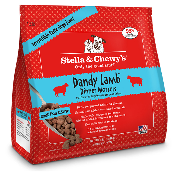 Stella & Chewy's Raw Frozen Dandy Lamb Dinner Morsels Dog Food - Mutts & Co.