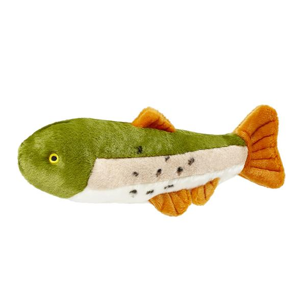 Fluff & Tuff Ruby the Rainbow Trout 14" Plush Dog Toy - Mutts & Co.