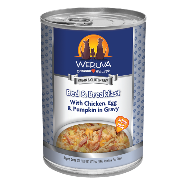 Weruva Bed & Breakfast with Chicken, Egg, & Pumpkin in Gravy Canned Dog Food - Mutts & Co.