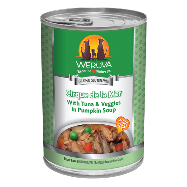 Weruva Cirque De La Mer with Tuna & Veggies in Pumpkin Soup Canned Dog Food - Mutts & Co.