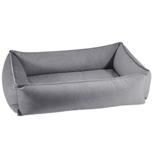 Bowsers Urban Lounger Dog Bed Microvelvet Shadow - Mutts & Co.