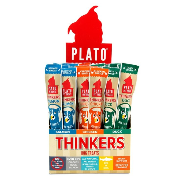 Plato Thinkers Smart Single Dog Treats in Assorted Flavors - Mutts & Co.
