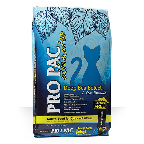 Pro Pac Ultimates Deep Sea Select Whitefish Grain-Free Indoor Dry Cat Food - Mutts & Co.