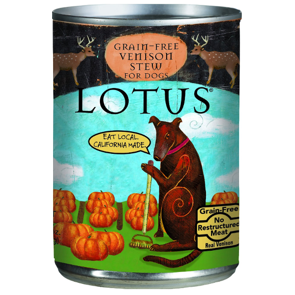 Lotus Wholesome Venison Stew Grain-Free Canned Dog Food, 12.5 oz - Mutts & Co.