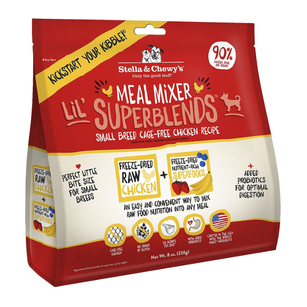Stella & Chewy's Lil' SuperBlends Cage-Free Small Breed Chicken Recipe Meal Mixers Freeze-Dried Dog Food - Mutts & Co.