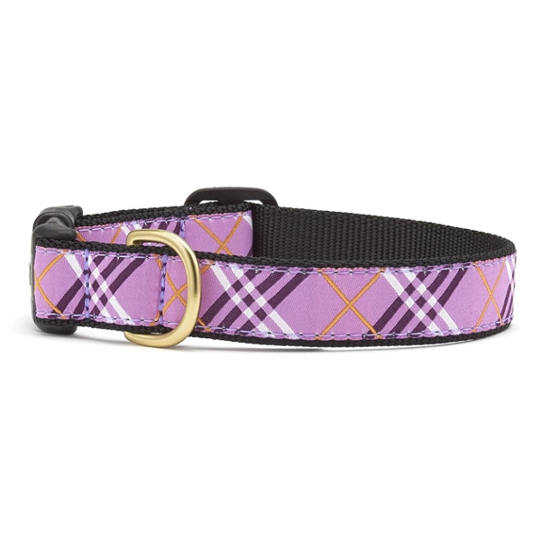 Up Country Lavender Lattice Dog Collar - Mutts & Co.