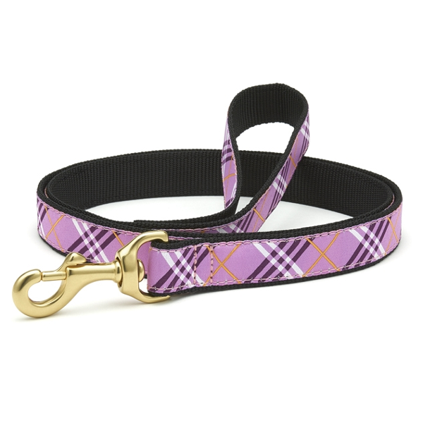 Up Country Lavender Lattice Dog Lead - Mutts & Co.