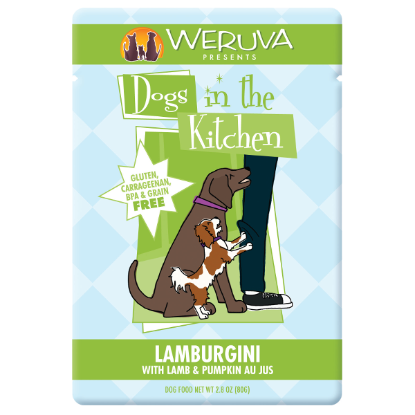 Weruva Dogs in the Kitchen Lamburgini with Lamb & Pumpkin Au Jus Grain-Free Dog Food Pouches, 2.8-oz - Mutts & Co.