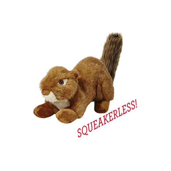 Fluff & Tuff Squeakerless Red Squirrel 12" Plush Dog Toy - Mutts & Co.