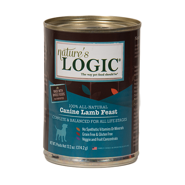 Nature's Logic Canine Lamb Feast Grain-Free Canned Dog Food, 13.2-oz - Mutts & Co.