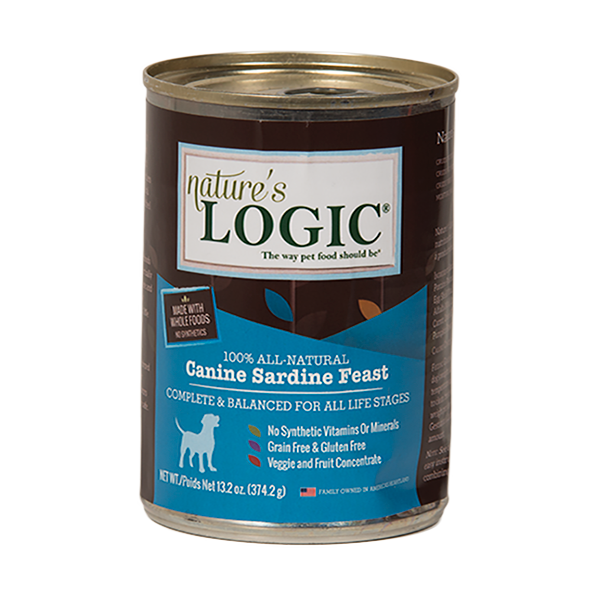 Nature's Logic Canine Sardine Feast Grain-Free Canned Dog Food, 13.2-oz - Mutts & Co.