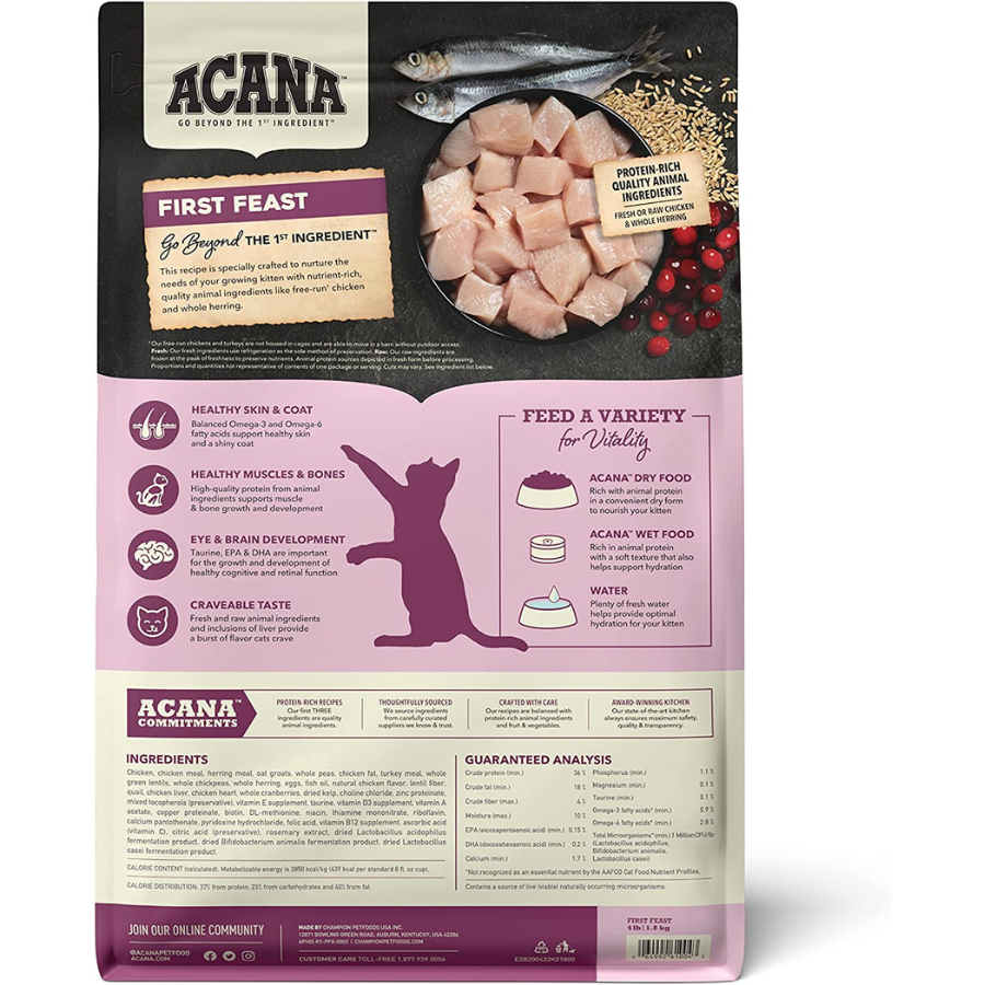 Acana First Feast Grain-Free Cat Food - Mutts & Co.