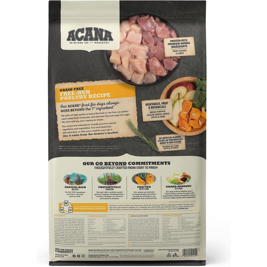 Acana Heritage Free-Run Poultry Grain-Free Dog Food