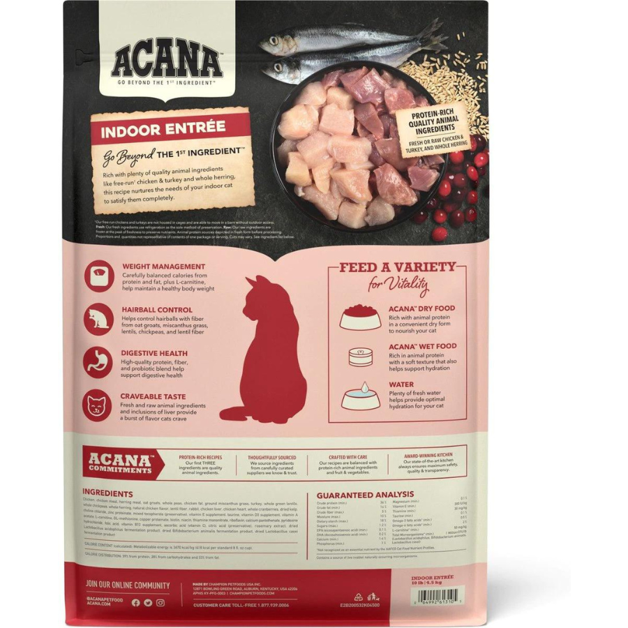Acana Indoor Entrée Dry Cat Food - Mutts & Co.