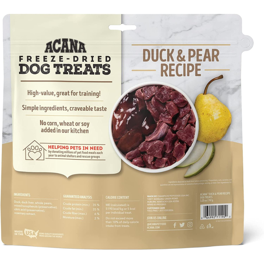 Acana Singles Freeze-Dried Duck & Pear Dog Treats - Mutts & Co.