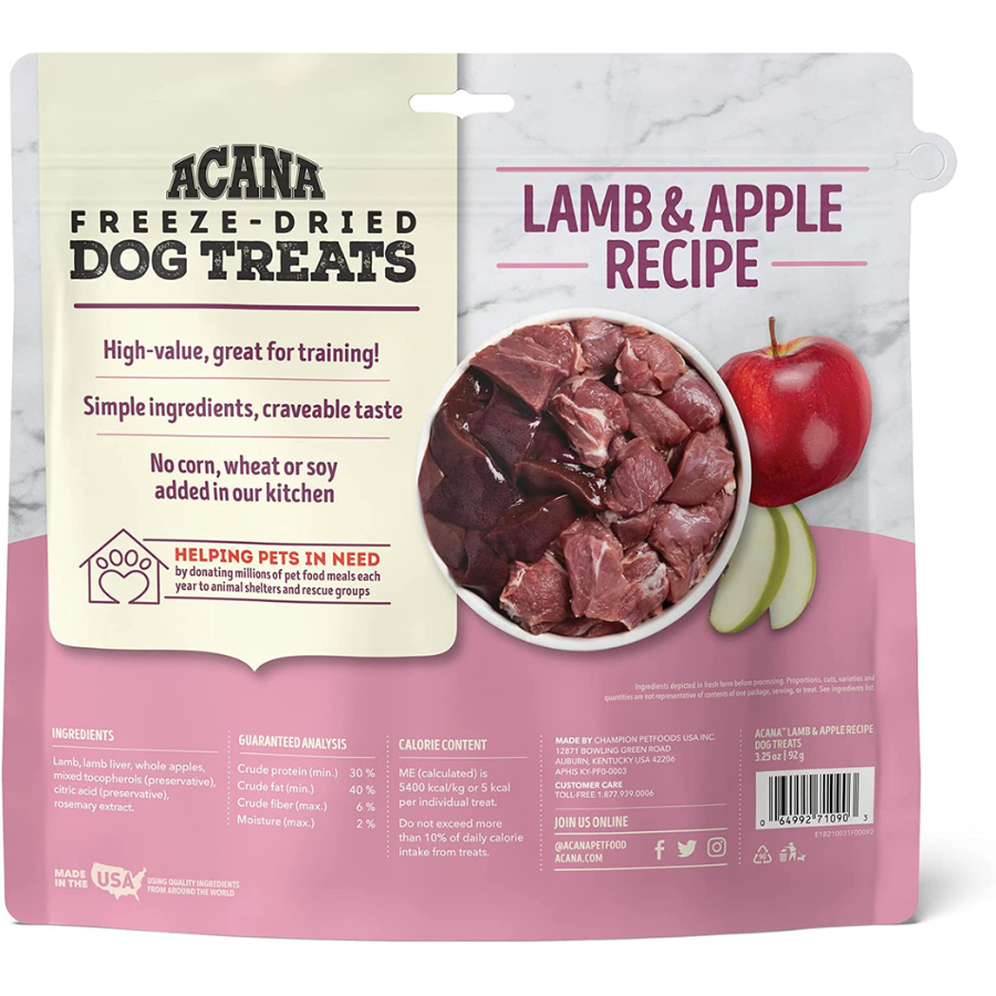 Acana Singles Freeze-Dried Lamb & Apple Dog Treats - Mutts & Co.