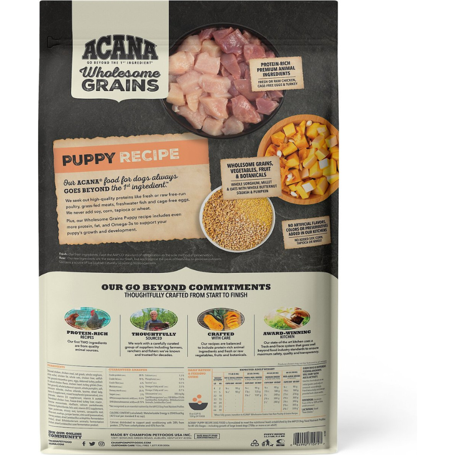 Acana Wholesome Grains Puppy Recipe Dry Dog Food - Mutts & Co.