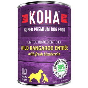 Koha Limited Ingredient Diet Wild Kangaroo Entree Grain-Free Canned Dog Food 13 oz - Mutts & Co.