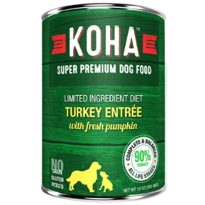 Koha Limited Ingredient Diet Turkey Entree Grain-Free Canned Dog Food 13 oz - Mutts & Co.