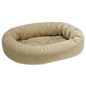 Bowsers Donut Dog Bed Microvelvet Almond - Mutts & Co.
