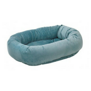 Bowsers Donut Dog Bed Microcord Blue Bayou - Mutts & Co.