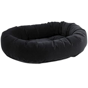 Bowsers Donut Dog Bed Microvelvet Ebony - Mutts & Co.