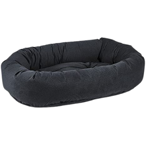 Bowsers Donut Dog Bed Microvelvet Flint - Mutts & Co.