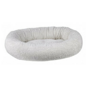 Bowsers Donut Dog Bed Faux Sheepskin Ivory Sheepskin - Mutts & Co.