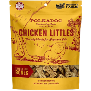 Polka Dog Chicken Littles Bone Shaped Dog Treats 8oz - Mutts & Co.