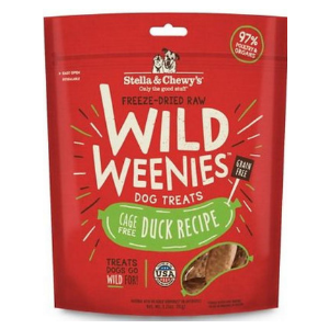 Stella & Chewy's Wild Weenies Cage-Free Duck Recipe Freeze-Dried Dog Treats 3.25 oz - Mutts & Co.