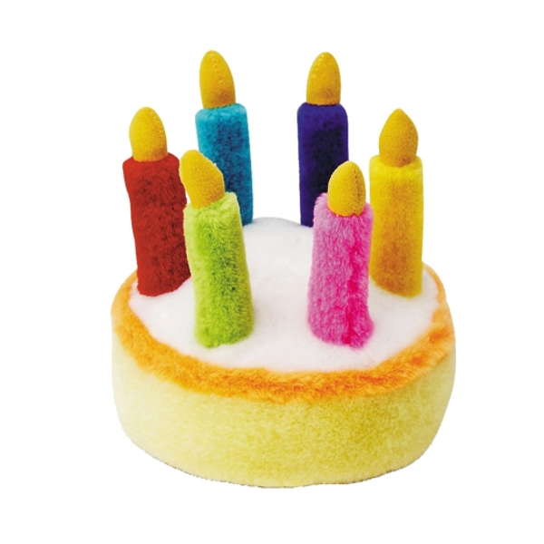 Multipet Musical Birthday Cake Plush Dog Toy - Mutts & Co.