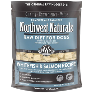Northwest Naturals Raw Frozen Whitefish & Salmon Nuggets Dog Food 6 lb - Mutts & Co.
