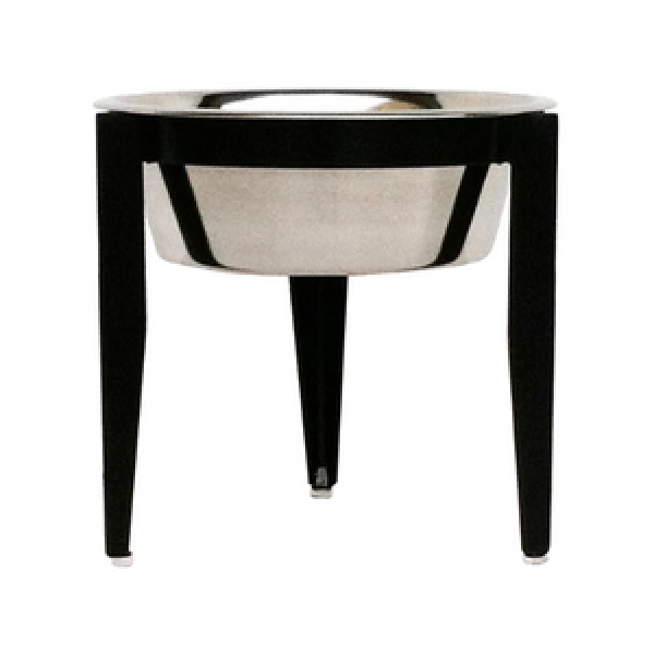 Pets Stop Vision Single Diner Raised Feeder Black - Mutts & Co.
