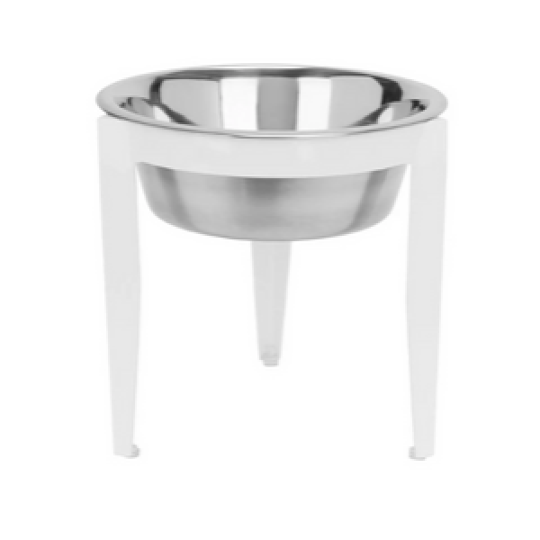 Pets Stop Vision Single Diner Raised Feeder White - Mutts & Co.