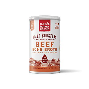 The Honest Kitchen Daily Boosters Instant Beef Bone Broth with Turmeric for Dogs, 3.6-oz jar - Mutts & Co.
