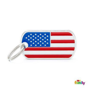 MyFamily USA Flag Tag - Mutts & Co.