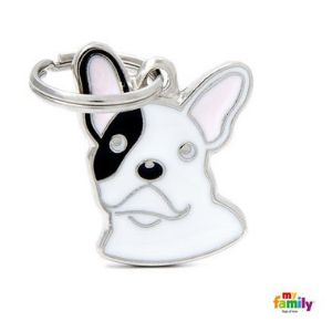 MyFamily French Bulldog Tag Black & White - Mutts & Co.