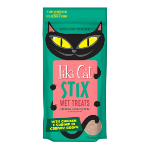 Tiki Cat Stix Chicken & Shrimp Mousse Grain-Free Cat Treats, 3 oz - Mutts & Co.